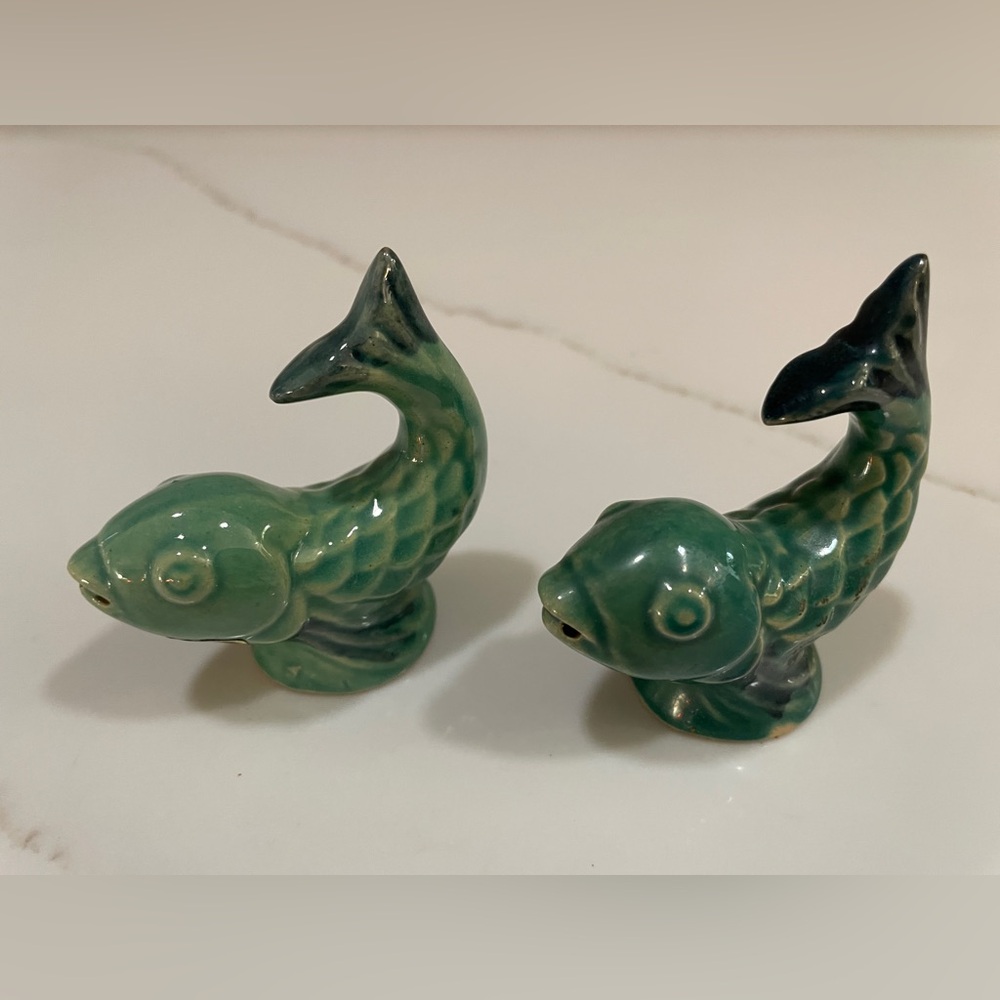 Rosemeade Green Dolphin Fish Salt and Pepper